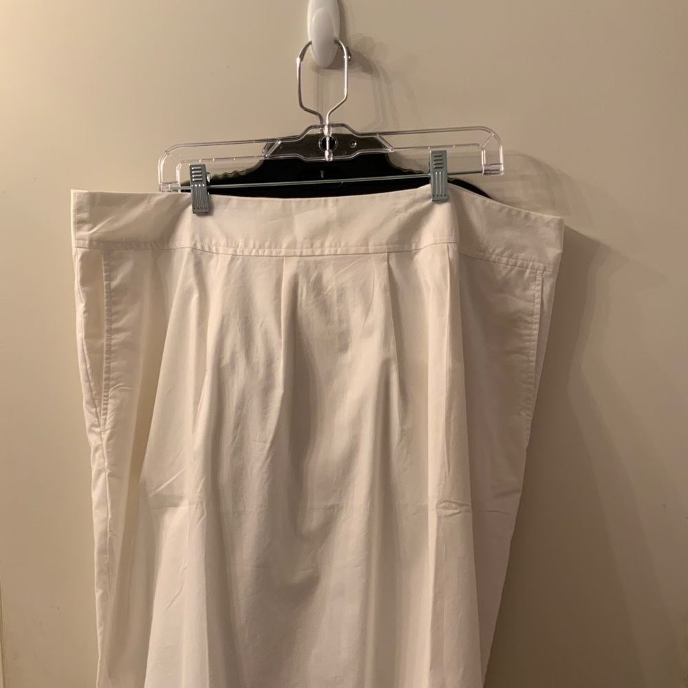 Land’s End Women White Flare Skirt